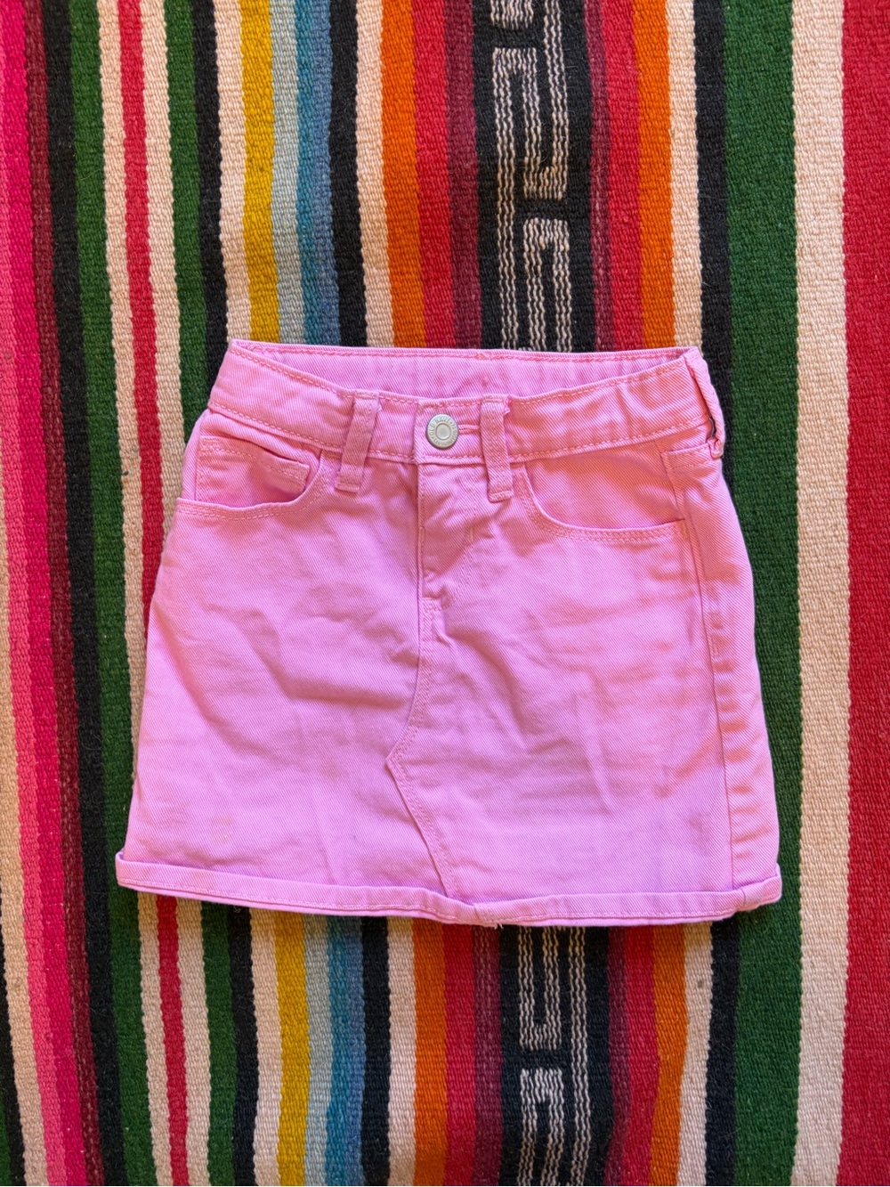 Old Navy Pink Girls Denim Skirt